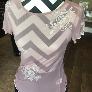 Pink Blouse with floral design